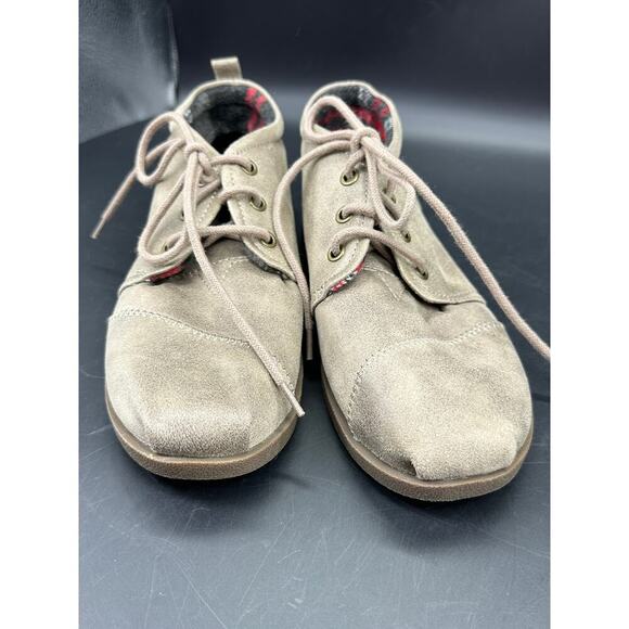 Bobs Skechers Women's Size 7.5 Chill Luxe Chukka Boots Light Brown Lace Up 34487 - Picture 2 of 7